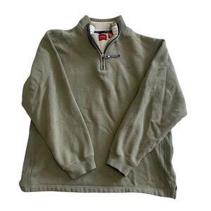 Arrow USA 1851 Men's Quarter Zip Pullover Sweater Size Small Color Olive Green